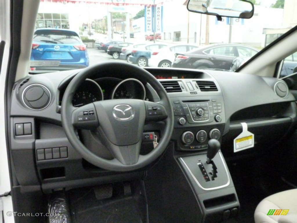 2013 MAZDA5 Sport - Crystal White Pearl / Sand photo #13