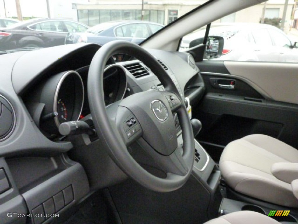 2013 MAZDA5 Sport - Crystal White Pearl / Sand photo #15