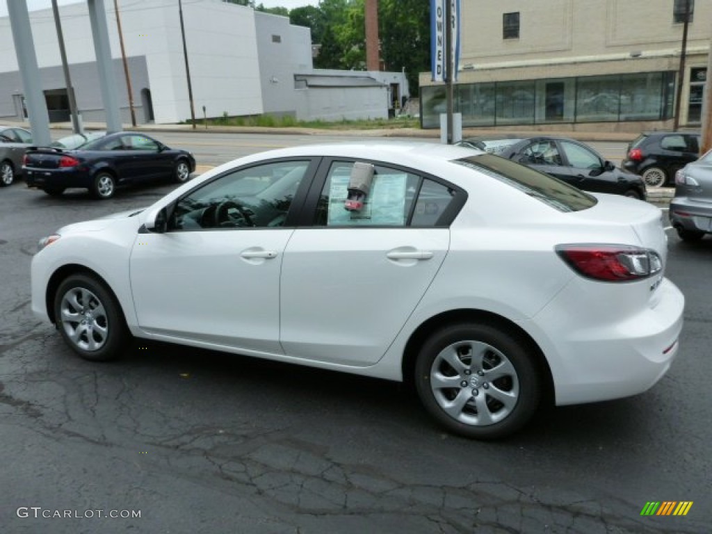 Crystal White Pearl Mica 2013 Mazda MAZDA3 i Sport 4 Door Exterior Photo #82027891