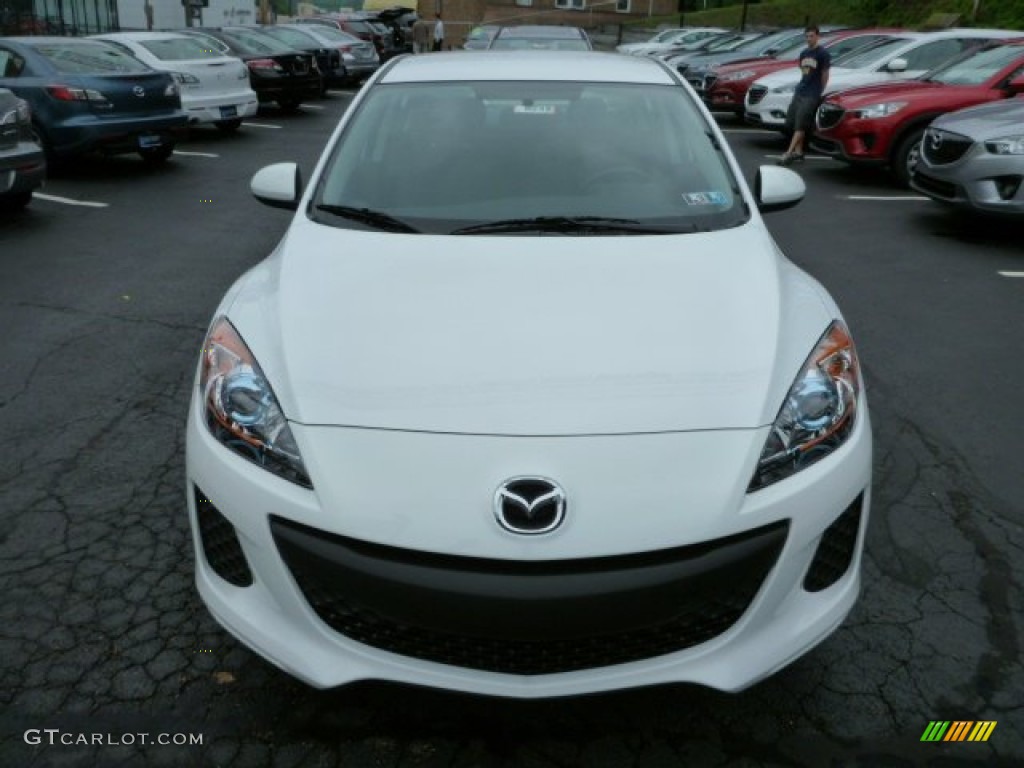 Crystal White Pearl Mica 2013 Mazda MAZDA3 i Sport 4 Door Exterior Photo #82028003