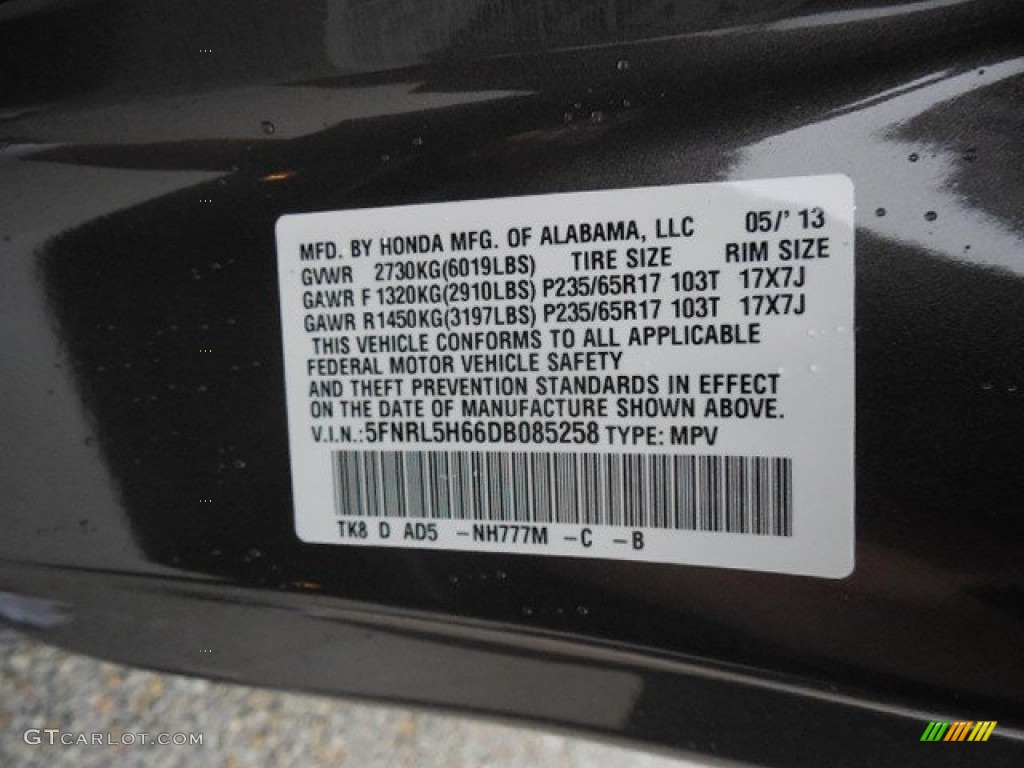 2013 Odyssey EX-L - Smokey Topaz Metallic / Truffle photo #9