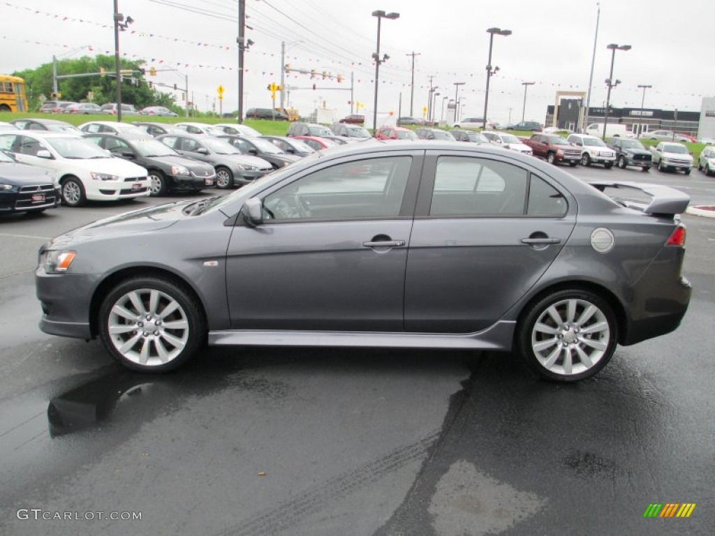 2011 Lancer GTS - Graphite Gray Pearl / Black photo #4