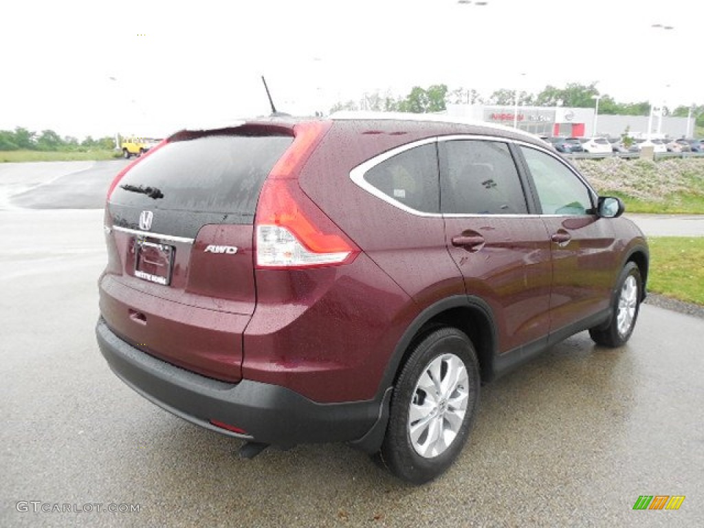 2013 CR-V EX-L AWD - Basque Red Pearl II / Gray photo #18
