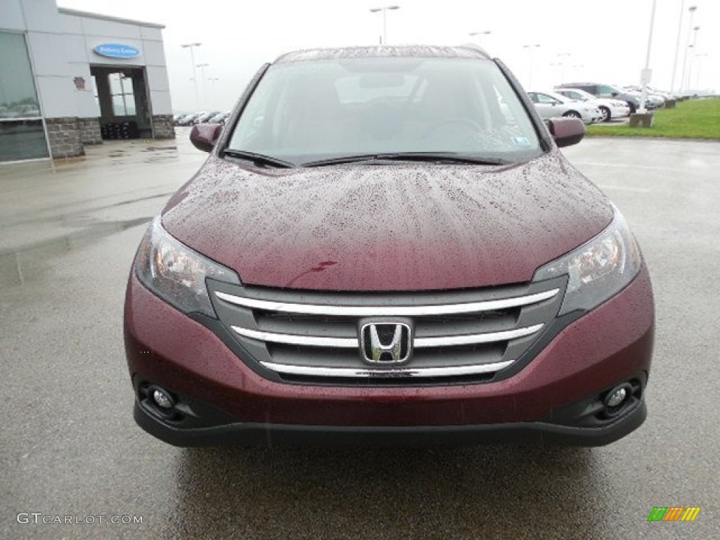 2013 CR-V EX-L AWD - Basque Red Pearl II / Gray photo #19