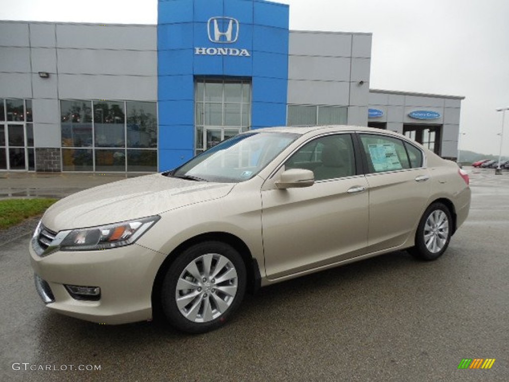 2013 Accord EX-L Sedan - Champagne Frost Pearl / Ivory photo #1