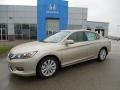 2013 Champagne Frost Pearl Honda Accord EX-L Sedan  photo #1