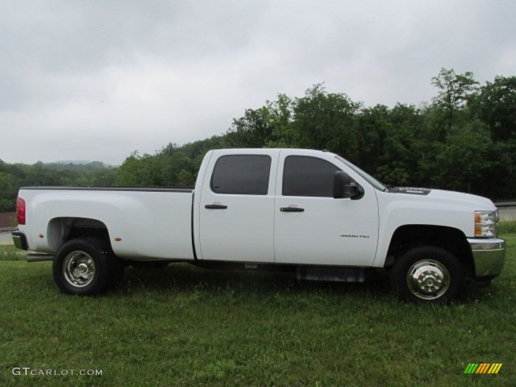 Summit White 2013 Chevrolet Silverado 3500HD WT Crew Cab 4x4 Dually Exterior Photo #82029458