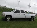 Summit White 2013 Chevrolet Silverado 3500HD WT Crew Cab 4x4 Dually Exterior