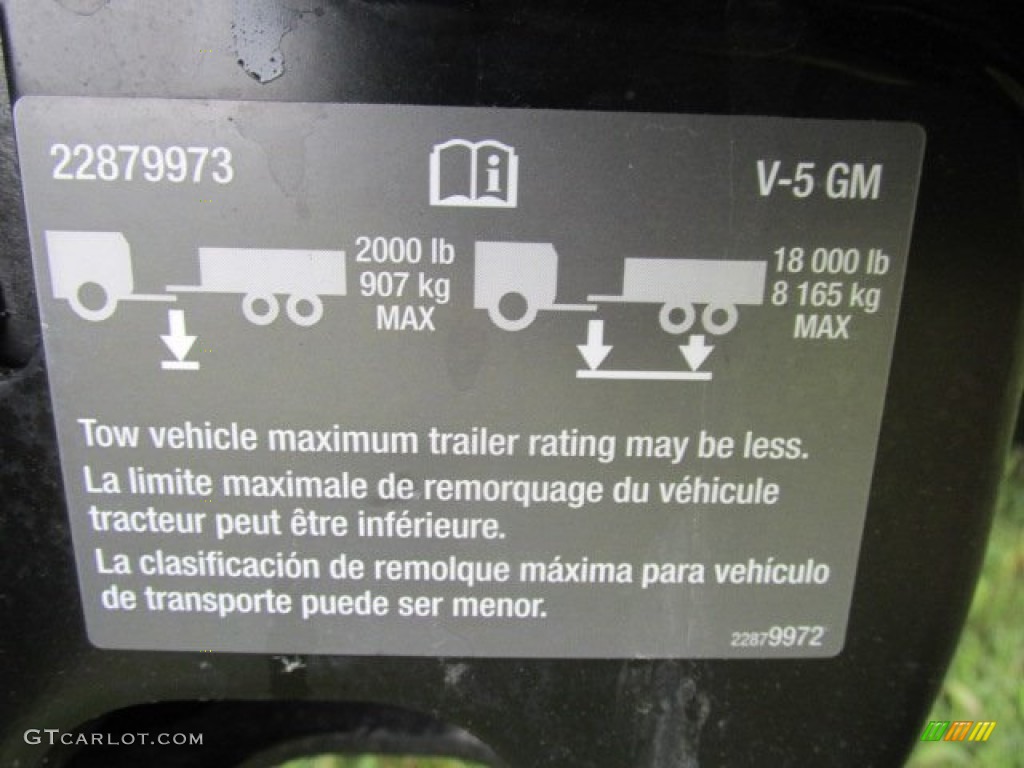 2013 Chevrolet Silverado 3500HD WT Crew Cab 4x4 Dually Info Tag Photo #82029635