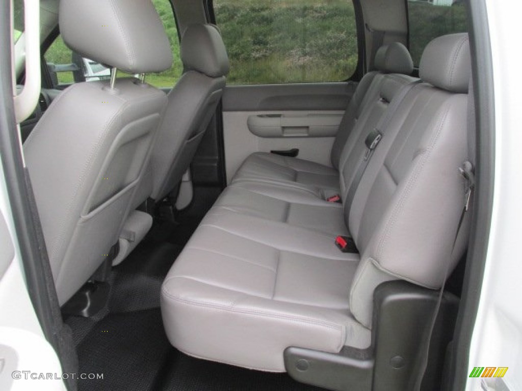2013 Chevrolet Silverado 3500HD WT Crew Cab 4x4 Dually Rear Seat Photo #82029672