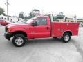 Red Clearcoat 2007 Ford F250 Super Duty XL Regular Cab 4x4 Commercial Exterior
