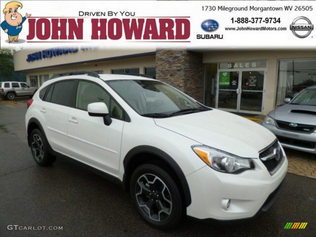 Satin White Pearl Subaru XV Crosstrek