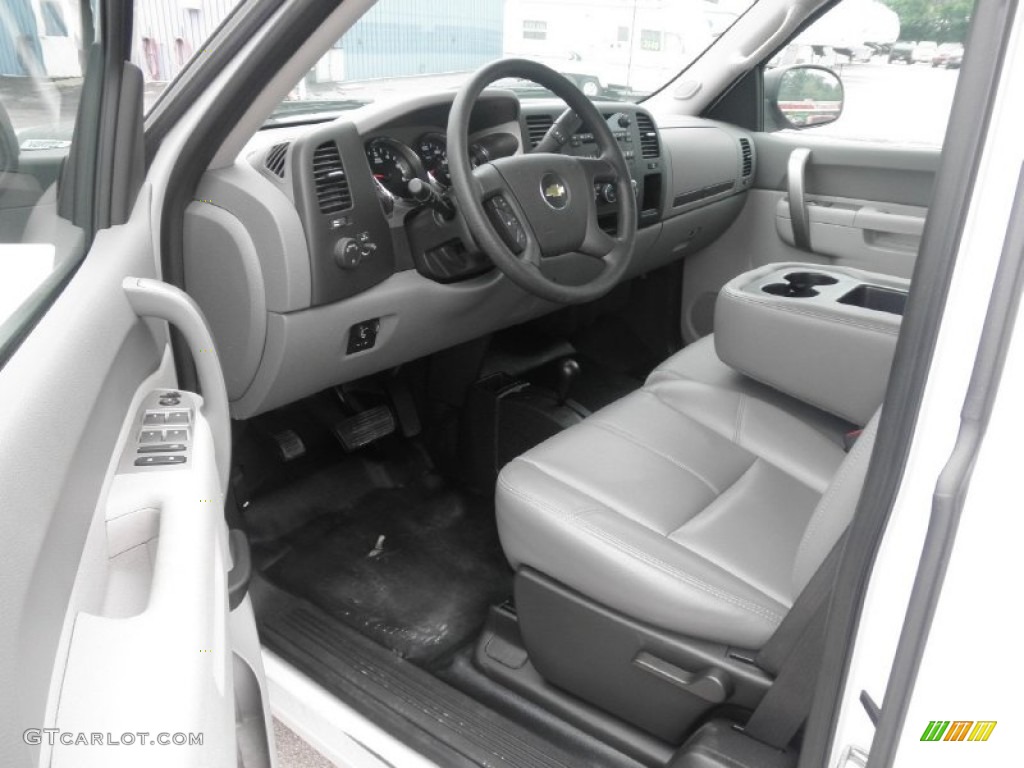 Dark Titanium Interior 2012 Chevrolet Silverado 3500HD WT Extended Cab 4x4 Photo #82031369
