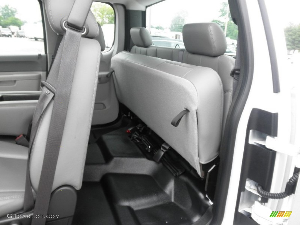 Dark Titanium Interior 2012 Chevrolet Silverado 3500HD WT Extended Cab 4x4 Photo #82031555