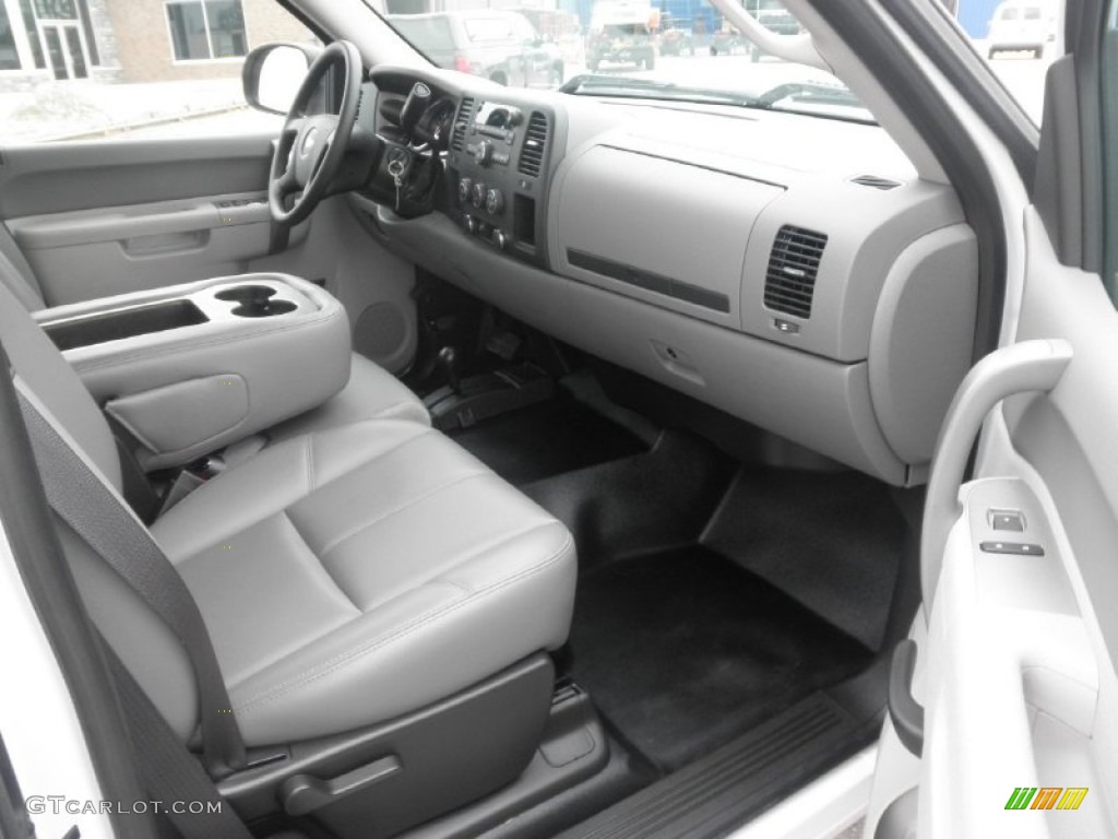 Dark Titanium Interior 2012 Chevrolet Silverado 3500HD WT Extended Cab 4x4 Photo #82031669