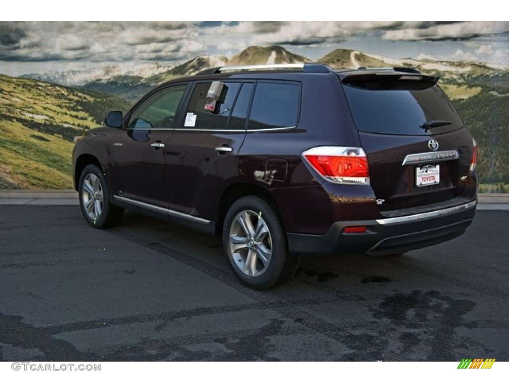 2013 Highlander Limited 4WD - Sizzling Crimson Mica / Ash photo #2