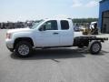 Summit White - Sierra 2500HD Extended Cab 4x4 Chassis Photo No. 4