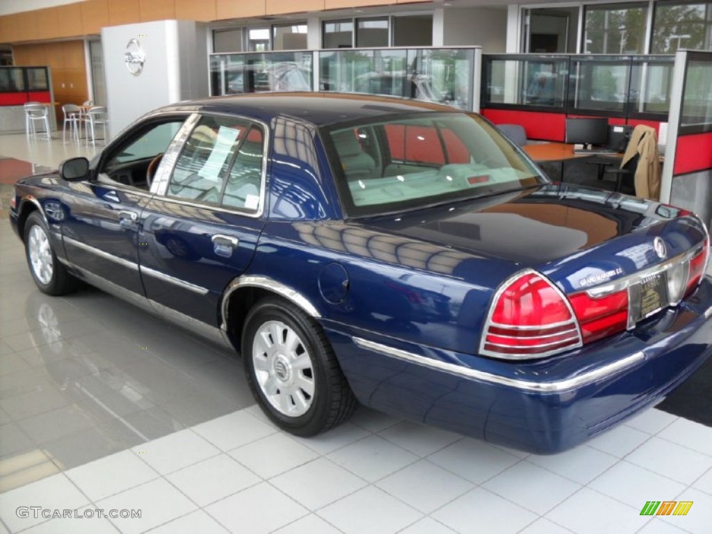 2004 Grand Marquis LS - Dark Blue Pearl Metallic / Light Flint photo #2