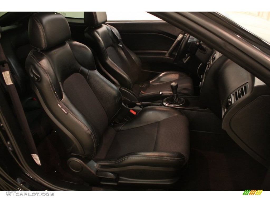 GT Black Leather/Black Sport Grip Interior 2008 Hyundai Tiburon GT Photo #82033823