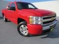 2010 Victory Red Chevrolet Silverado 1500 LT Extended Cab  photo #2
