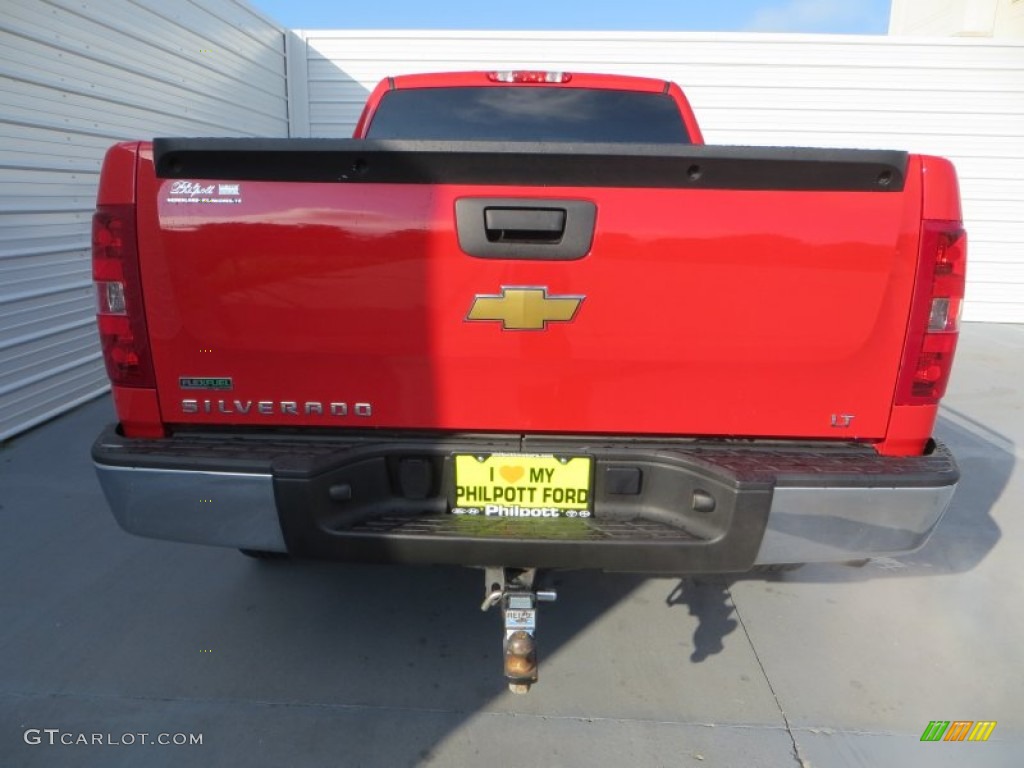 2010 Silverado 1500 LT Extended Cab - Victory Red / Light Titanium/Ebony photo #5