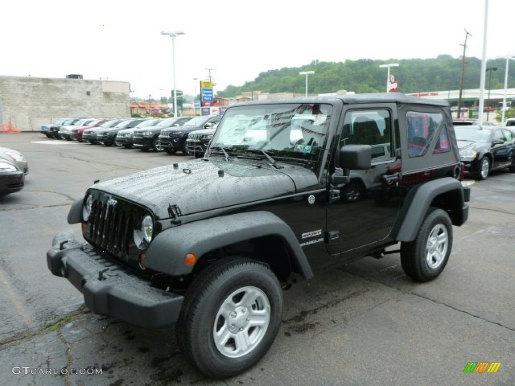 2013 Wrangler Sport 4x4 - Black / Black photo #1