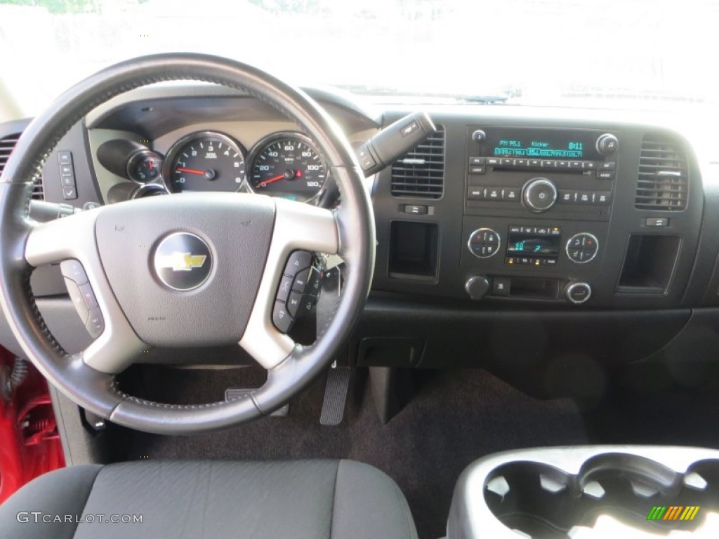 2010 Silverado 1500 LT Extended Cab - Victory Red / Light Titanium/Ebony photo #36