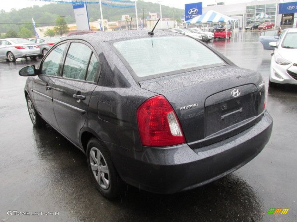 2008 Accent GLS Sedan - Charcoal Gray / Gray photo #6