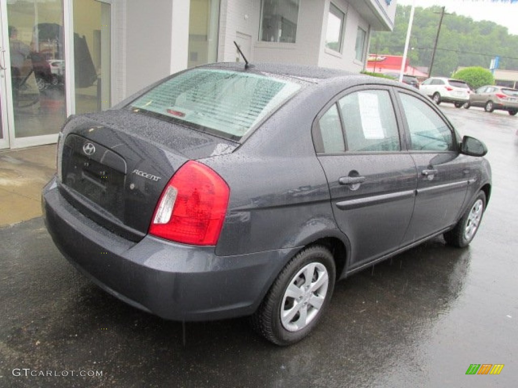 2008 Accent GLS Sedan - Charcoal Gray / Gray photo #8