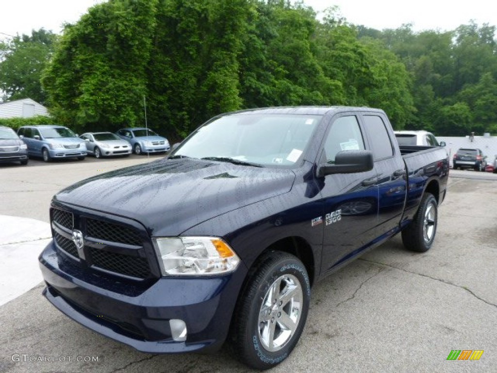 2013 1500 Express Quad Cab 4x4 - True Blue Pearl / Black/Diesel Gray photo #1