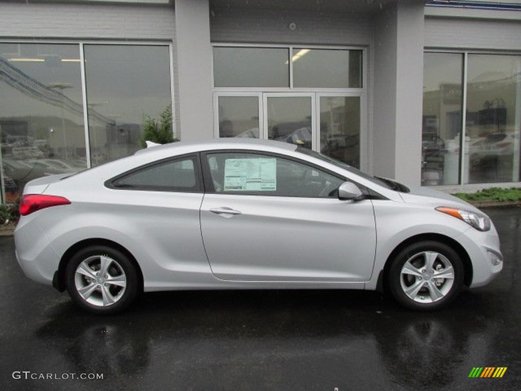 2013 Elantra Coupe GS - Silver / Black photo #2