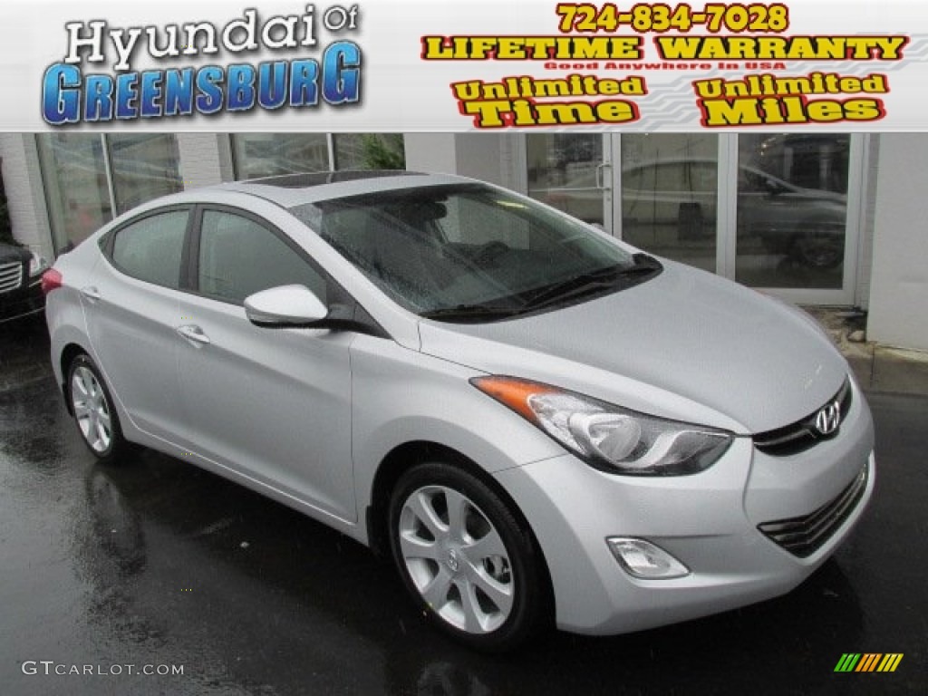 2013 Elantra Limited - Silver / Gray photo #1