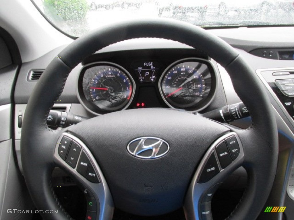 2013 Elantra Limited - Silver / Gray photo #7