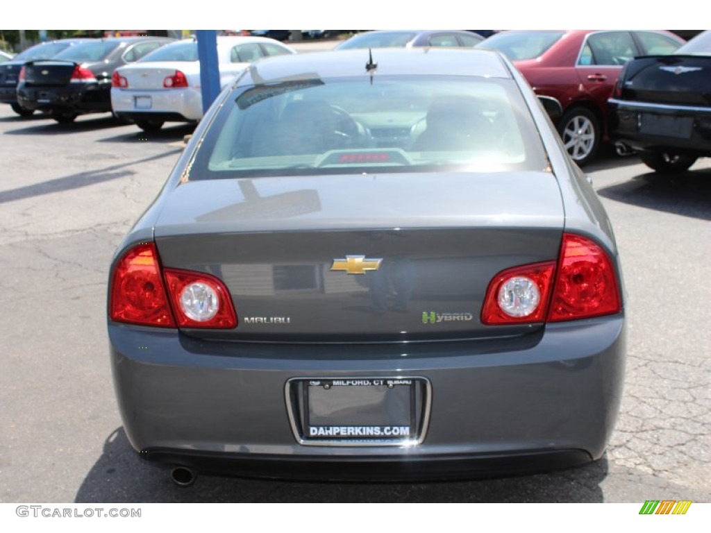 2008 Malibu Hybrid Sedan - Dark Gray Metallic / Titanium Gray photo #7