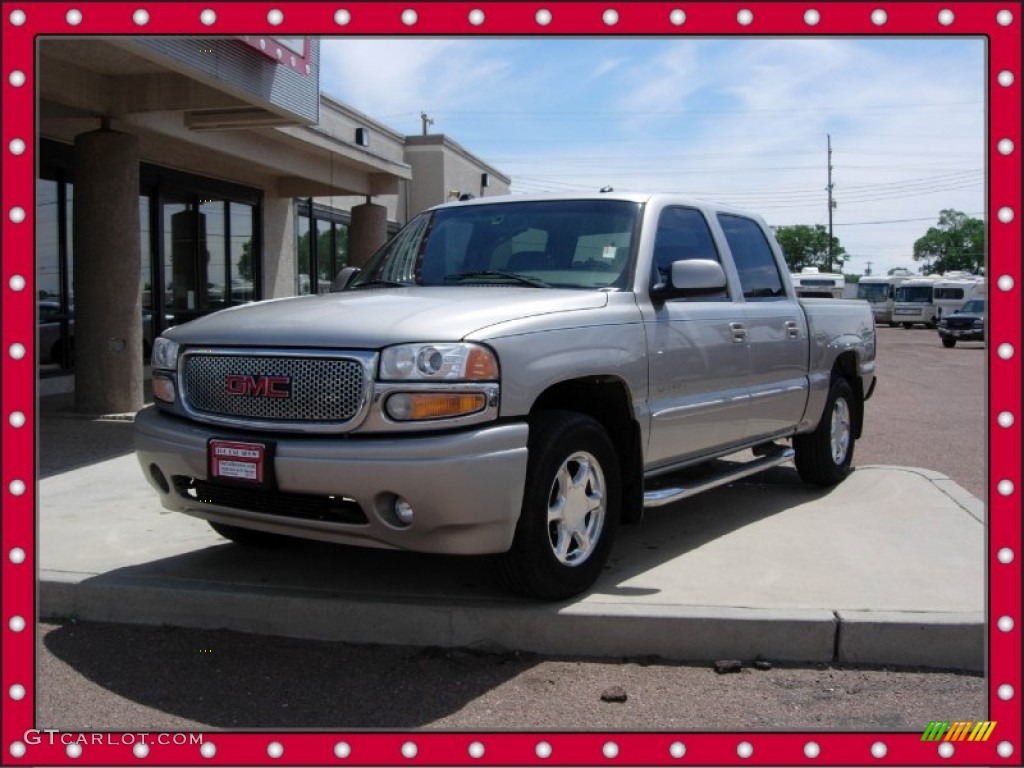 2005 Sierra 1500 Denali Crew Cab AWD - Silver Birch Metallic / Stone Gray photo #16