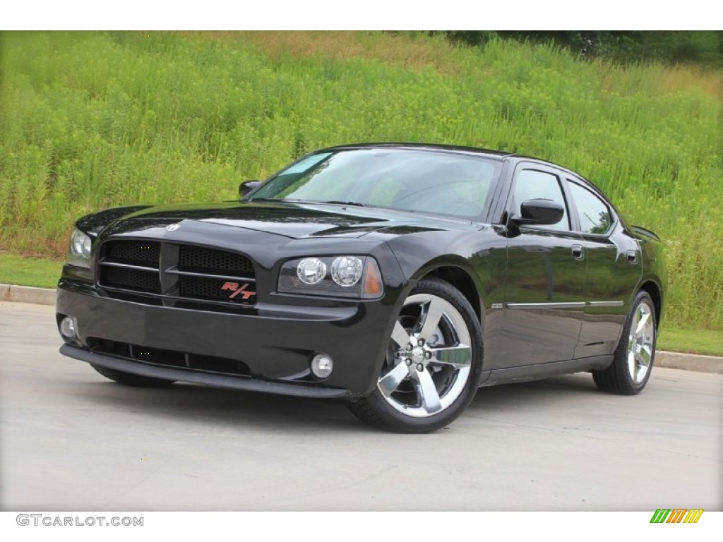 2007 Charger R/T - Brilliant Black Crystal Pearl / Dark Slate Gray photo #1