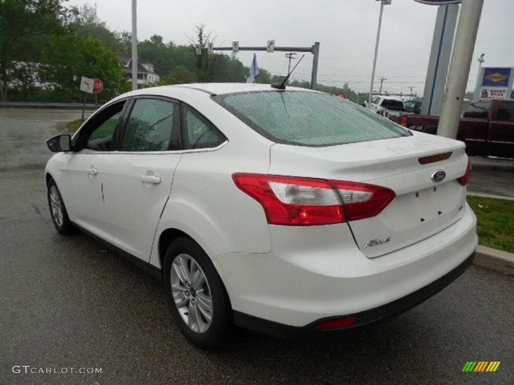 2012 Focus SEL Sedan - Oxford White / Stone photo #3