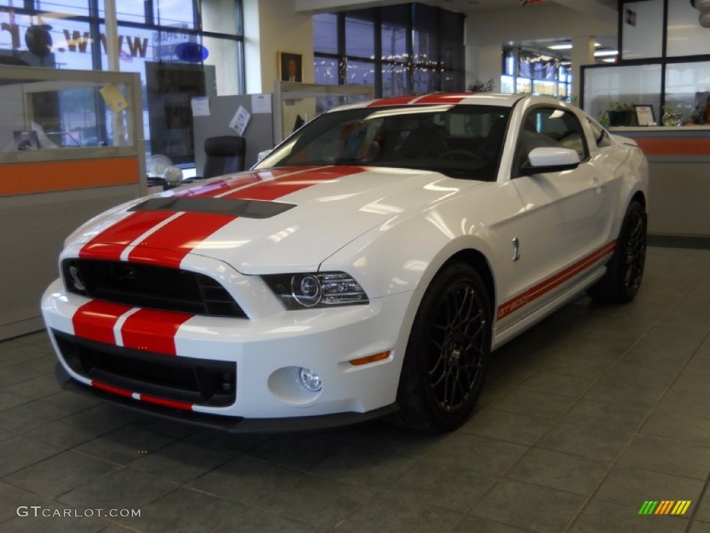 2014 Mustang Shelby GT500 SVT Performance Package Coupe - Oxford White / Shelby Charcoal Black/Red Accents Recaro Sport Seats photo #2