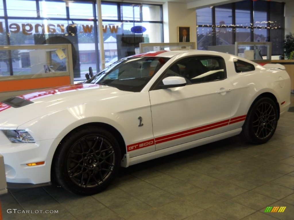 2014 Mustang Shelby GT500 SVT Performance Package Coupe - Oxford White / Shelby Charcoal Black/Red Accents Recaro Sport Seats photo #3