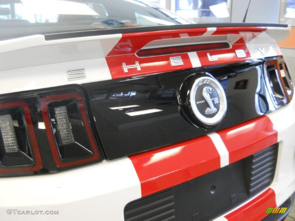 2014 Mustang Shelby GT500 SVT Performance Package Coupe - Oxford White / Shelby Charcoal Black/Red Accents Recaro Sport Seats photo #8