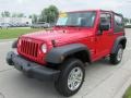 2012 Flame Red Jeep Wrangler Sport 4x4  photo #7