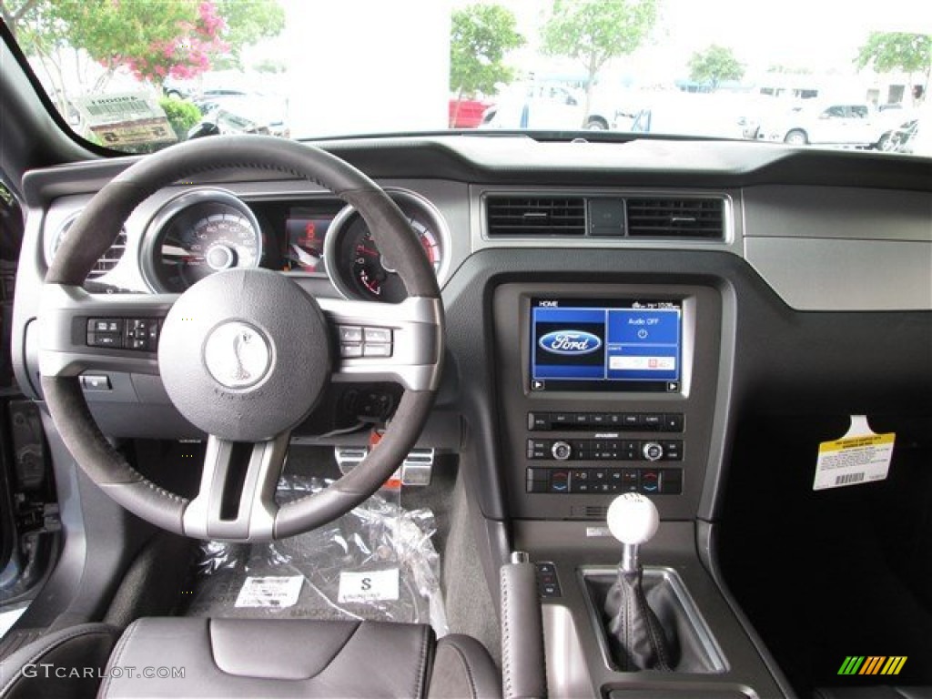 2014 Ford Mustang Shelby GT500 SVT Performance Package Coupe Shelby Charcoal Black/Black Accents Dashboard Photo #82042664