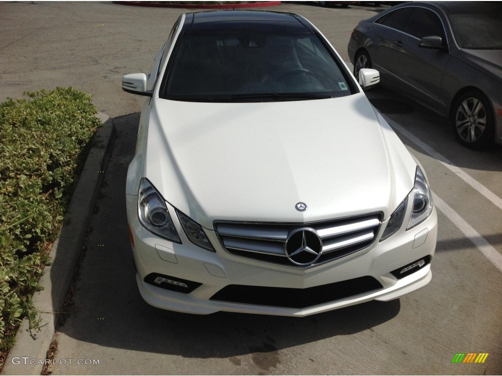 2011 E 550 Coupe - Arctic White / Black photo #6