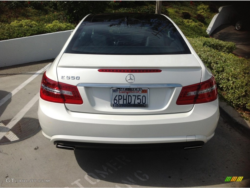 2011 E 550 Coupe - Arctic White / Black photo #8