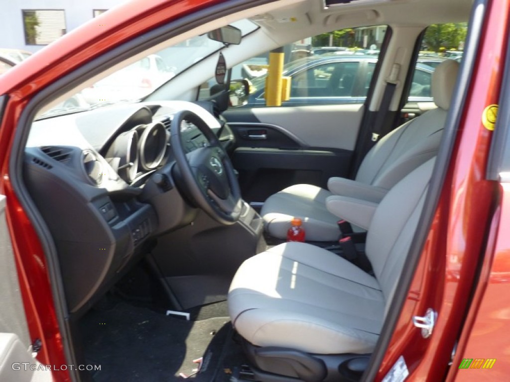 2013 MAZDA5 Grand Touring - Zeal Red Mica / Sand photo #15