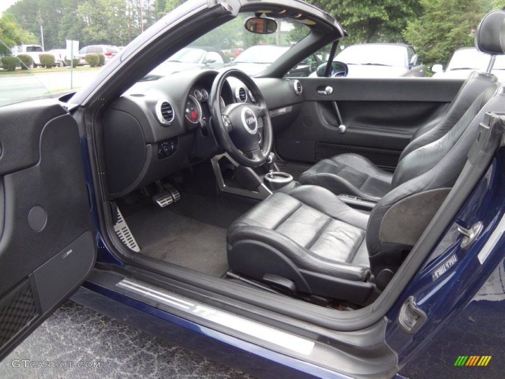Ebony Interior 2003 Audi TT 1.8T Roadster Photo #82045195
