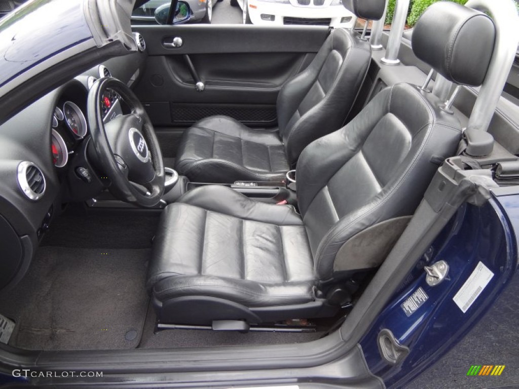 Ebony Interior 2003 Audi TT 1.8T Roadster Photo #82045221