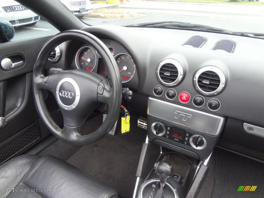 2003 Audi TT 1.8T Roadster Ebony Dashboard Photo #82045295