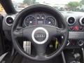 2003 Audi TT Ebony Interior Steering Wheel Photo