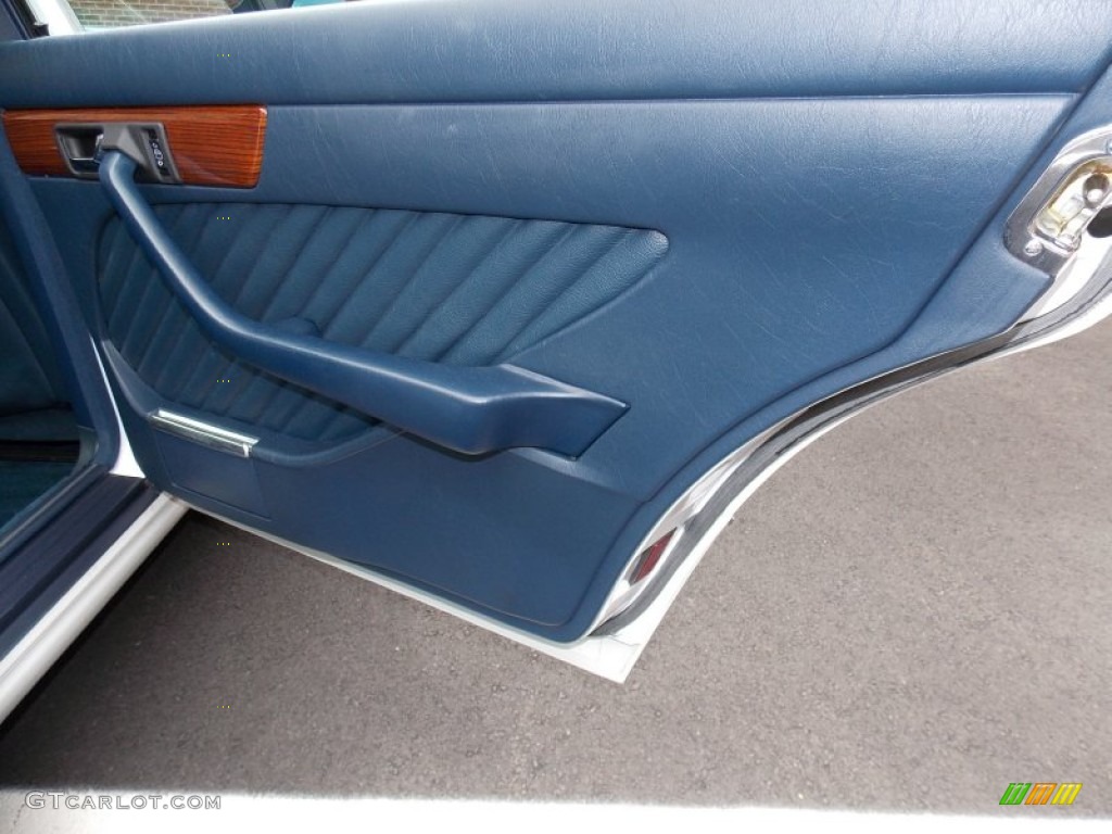 1991 Mercedes-Benz S Class 420 SEL Blue Door Panel Photo #82046562